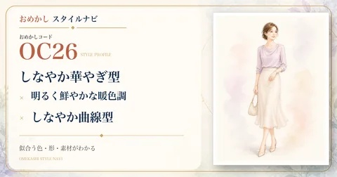 OC26 しなやか華やぎ型・明るく鮮やかな暖色調・しなやか曲線型