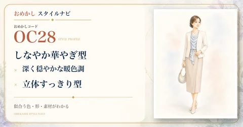 OC28 しなやか華やぎ型・深く穏やかな暖色調・立体すっきり型