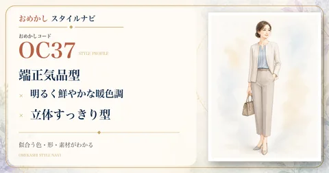 OC37 端正気品型・明るく鮮やかな暖色調・立体すっきり型