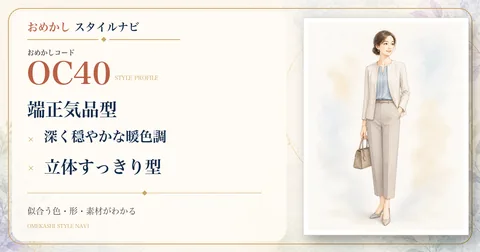 OC40 端正気品型・深く穏やかな暖色調・立体すっきり型