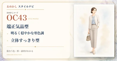 OC43 端正気品型・明るく穏やかな寒色調・立体すっきり型